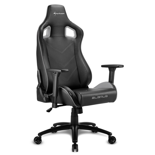 Sharkoon Gamer szék - Elbrus 2 Black/Grey - Image 3