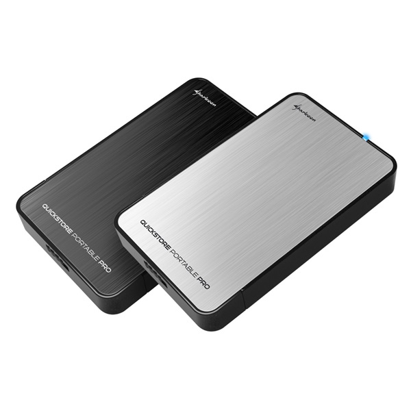 Sharkoon Külső HDD Ház 2.5" - QuickStore Portable Pro U3 fekete