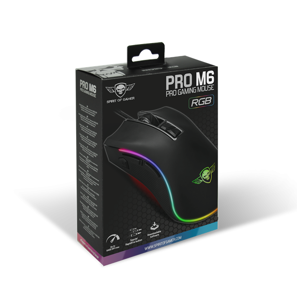 Spirit of Gamer Egér - PRO-M6 RGB - Image 9