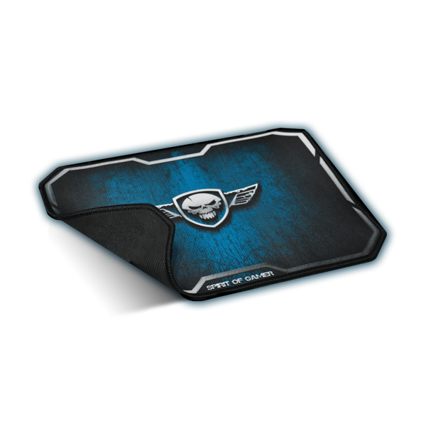 Spirit of Gamer Egérpad - WINGED SKULL Blue